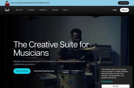 Moises的网站截图