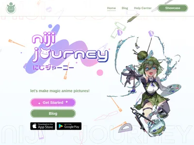Niji Journey的网站截图