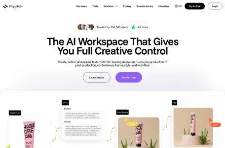 Phygital+的网站截图