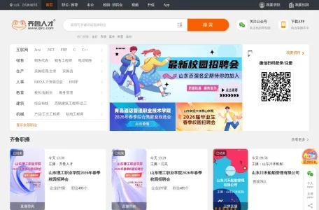 齐鲁人才网的网站截图