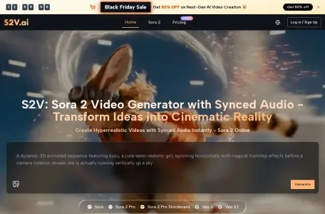 S2V AI的网站截图