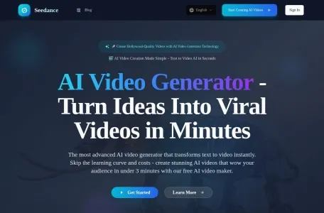 Seedance AI Video Generator的网站截图