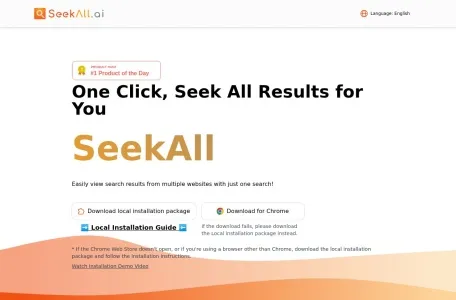 SeekAll的网站截图