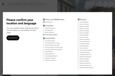 森海塞尔官网的网站截图