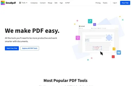 SmallPdf的网站截图
