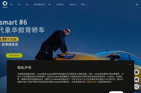 智马达汽车的网站截图