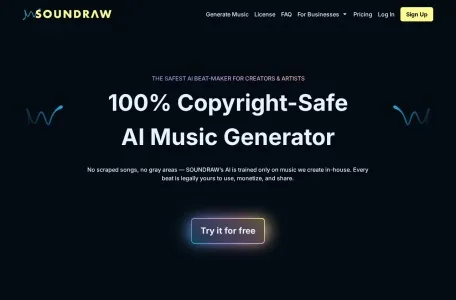 Soundraw的网站截图