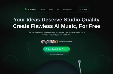 Suno AI Music的网站截图