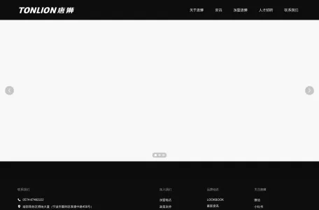 唐狮购物商城的网站截图