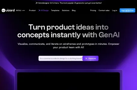 Uizard的网站截图