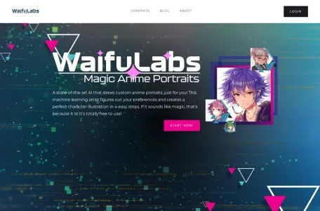 Waifulabs的网站截图