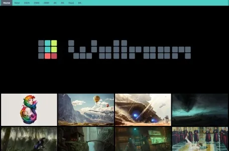 Wallroom 壁纸房间的网站截图