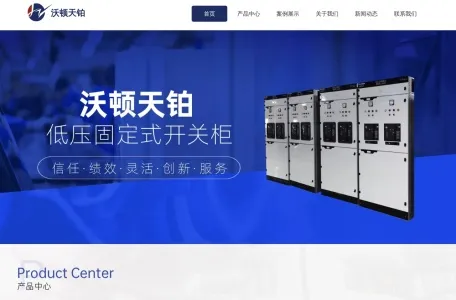 武汉沃顿天铂智能装备的网站截图