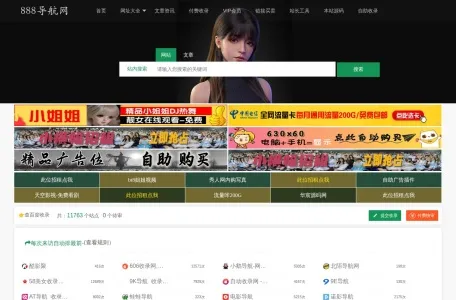 888导航网的网站截图