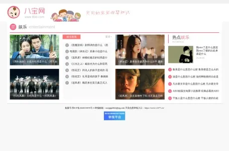 八宝网的网站截图