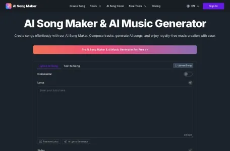 AI Song Maker的网站截图