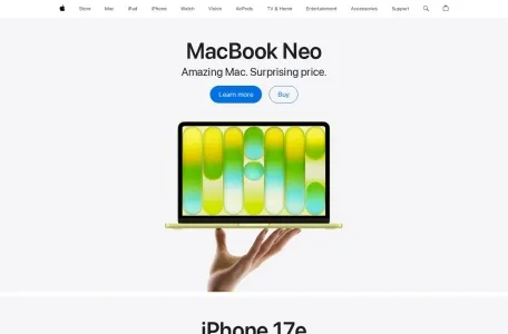 iTunes的网站截图