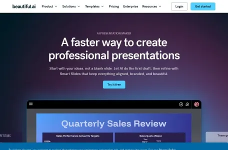 BeautifulAI的网站截图
