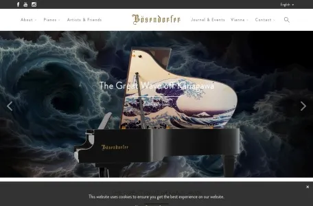 贝森朵夫钢琴_Bosendorfer的网站截图