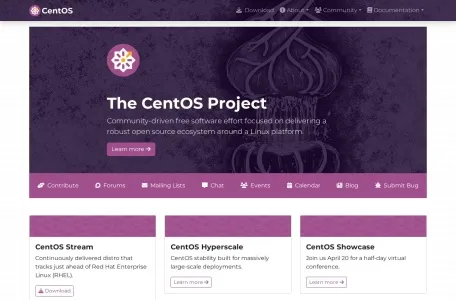 CentOS Project的网站截图