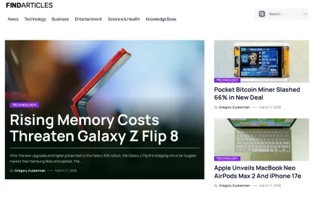 FindArticles的网站截图