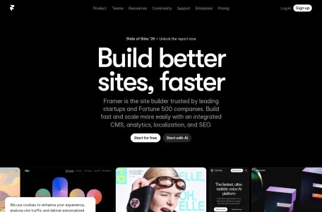 Framer AI的网站截图