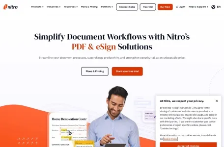 Nitro PDF的网站截图