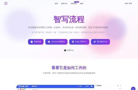 智写流程的网站截图