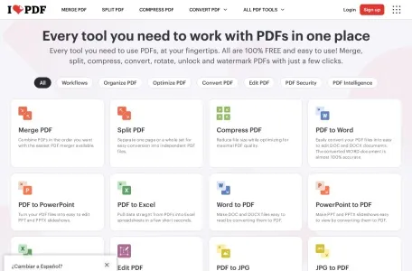 I LOVE PDF的网站截图