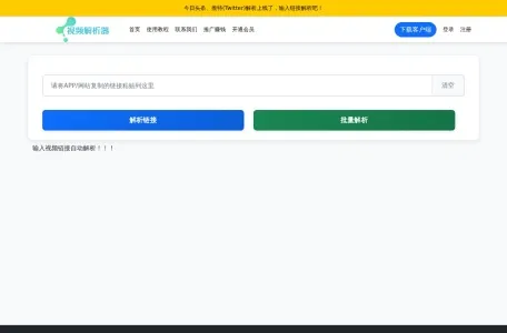 无水印视频下载工具的网站截图