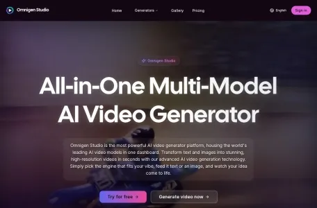 Omnigen Studio的网站截图