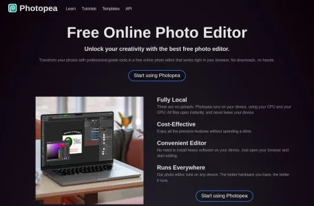 Photopea的网站截图