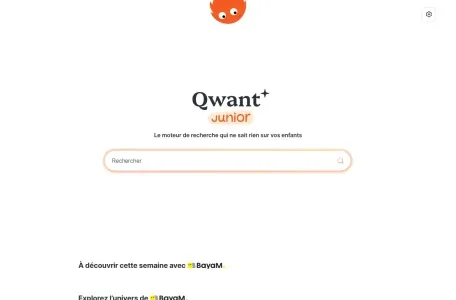 Qwant Junior的网站截图