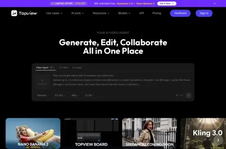 Topview.AI的网站截图