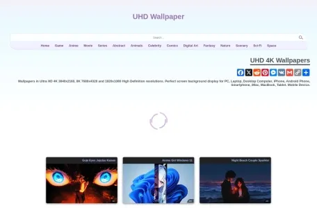 UHD Wallpaper的网站截图