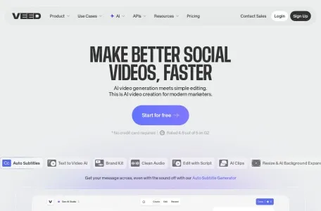 VEED.IO的网站截图