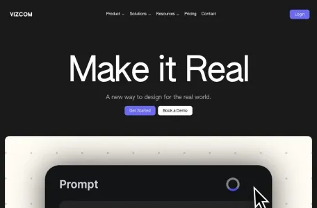 Vizcom的网站截图